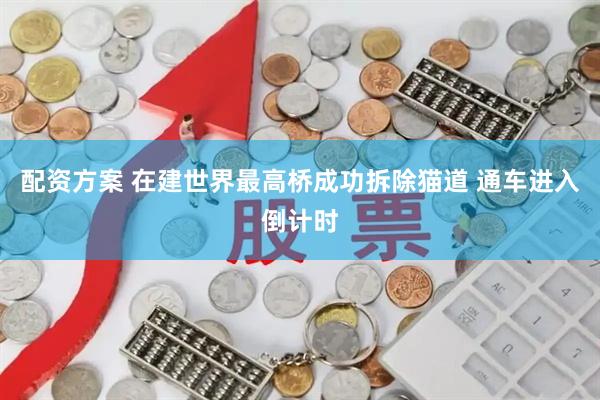 配资方案 在建世界最高桥成功拆除猫道 通车进入倒计时