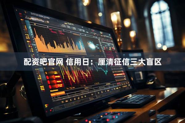 配资吧官网 信用日：厘清征信三大盲区